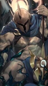 league-of-legends-hot-hentai-–-cape,-pantheon,-male-focus,-helmet,-muscular-arms