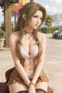 final-fantasy-hentai-–-cleavage,-final-fantasy-vii-remake,-final-fantasy-vii,-green-eyes