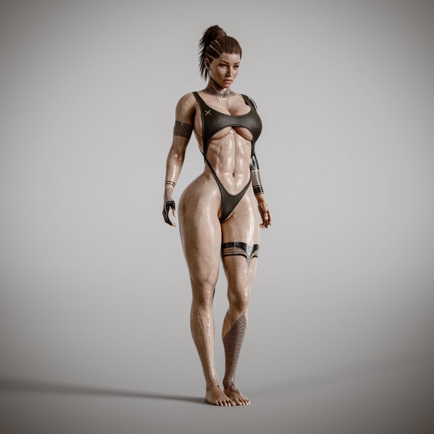 tomb-raider-hentai-art-–-brown-hair,-large-breasts,-tattoo,-ass