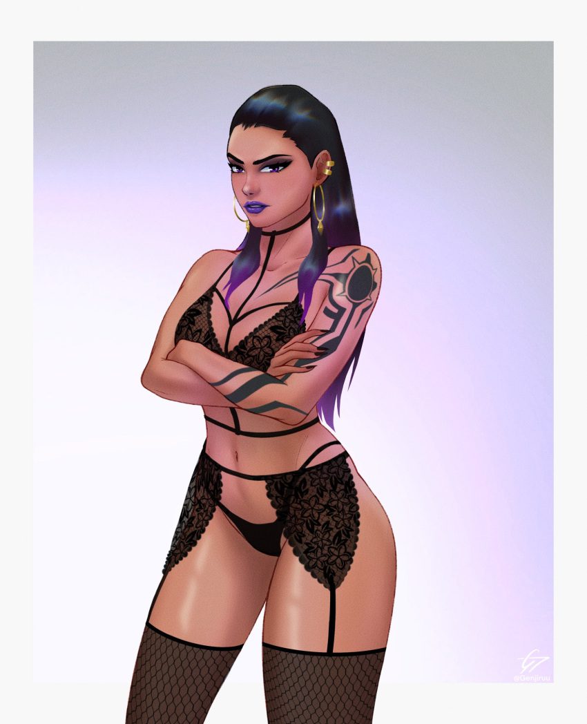 reyna-sex-art-–-purple-eyes,-tattooed-arm,-earrings,-crossed-arms