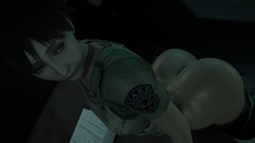 resident-evil-sex-art-–-rebecca-chambers,-tease,-smirking,-standing,-big-ass