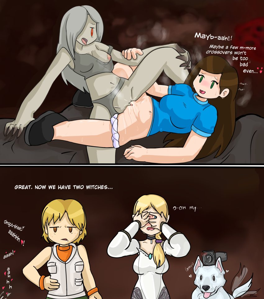 resident-evil-xxx-art-–-video-game-character,-watching,-brickshoes,-panties-aside,-camcorder,-scissoring