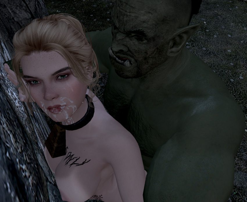 skyrim-hentai-xxx-–-standing,-green-eyes,-outside,-orc