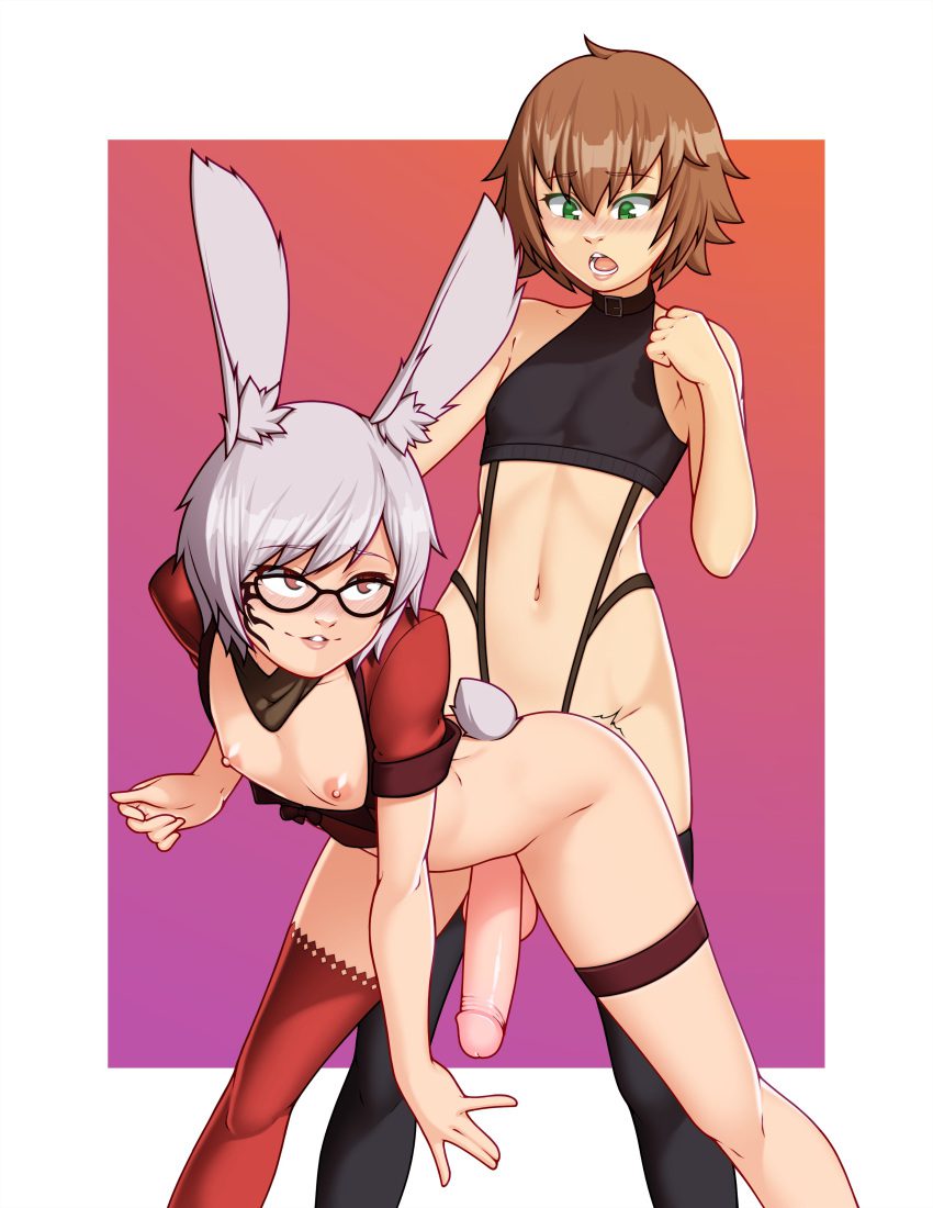 Final Fantasy Free Sex Art - Black Thighhighs, Glasses, From Behind -  Valorant Porn Gallery