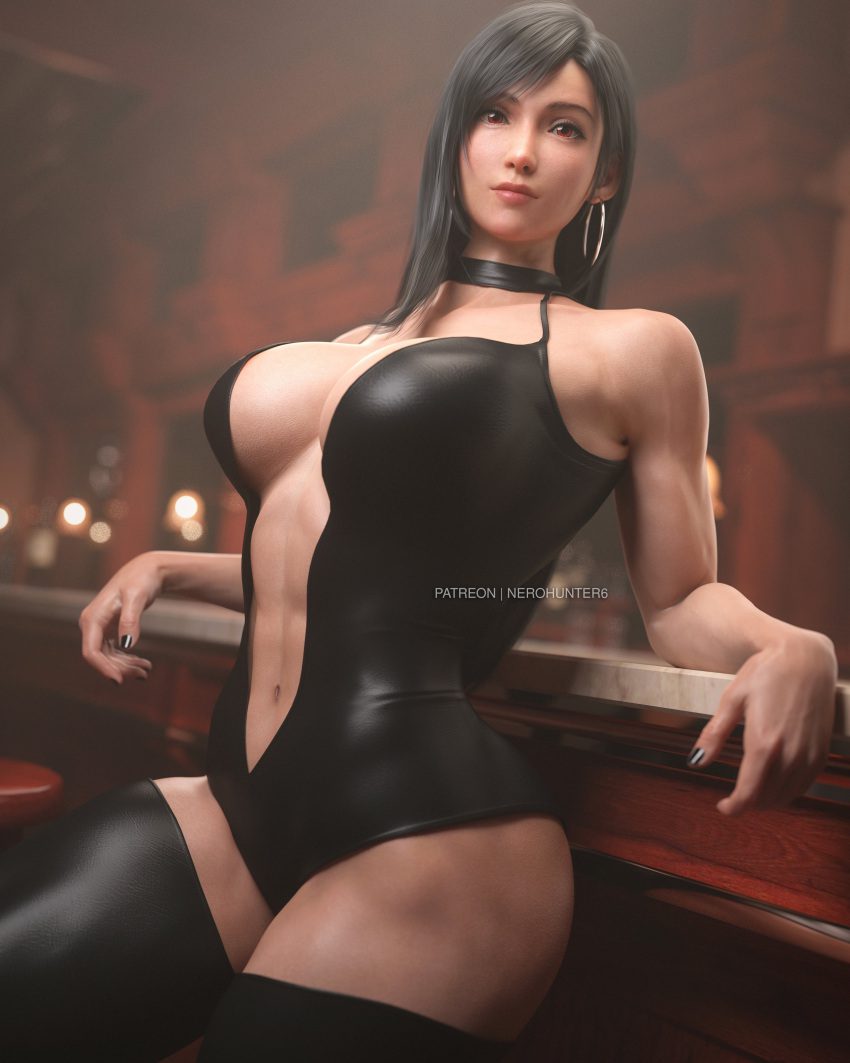 final-fantasy-hentai-–-realistic,-female,-long-hair,-tifa-lockhart,-lingerie,-bar