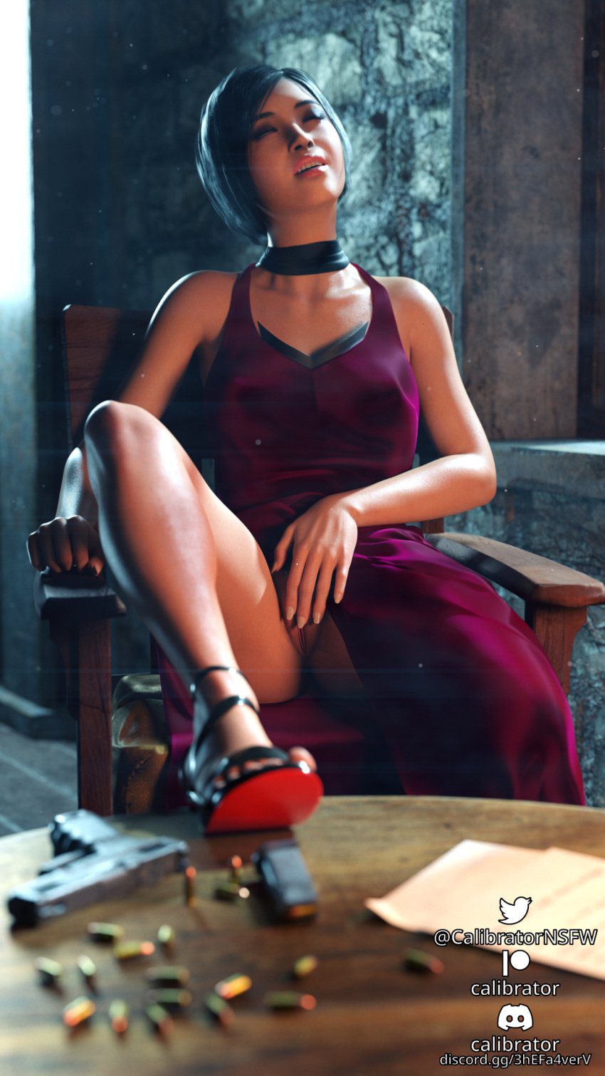 resident-evil-free-sex-art-–-sitting-on-chair,-calves,-thighs,-dress,-black-hair