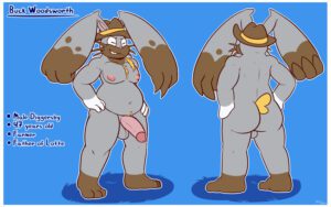 pokemon-xxx-art-–-brown-body,-anthro,-glans,-diggersby,-tuft,-humanoid-penis,-front-view