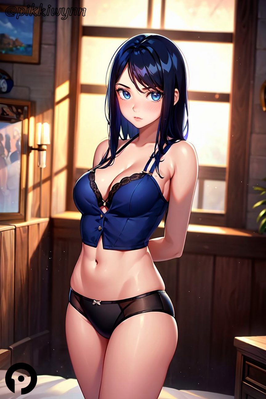 Blue Black Lingerie Porn - League Of Legends Hentai Art - Window, Thighs, Blue Eyes, Cleavage, Blue  Hair, Black Panties, Blush - Valorant Porn Gallery