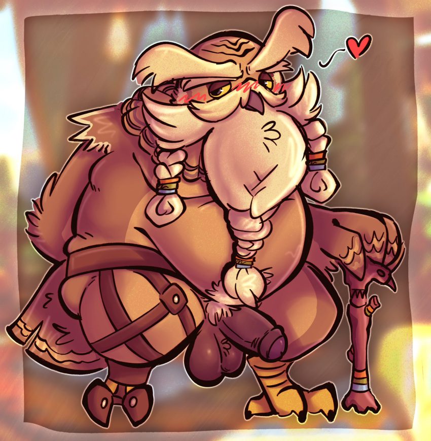 the-legend-of-zelda-xxx-art-–-brown-tail,-multicolored-body,-overweight-male,-brown-beak,-seductive,