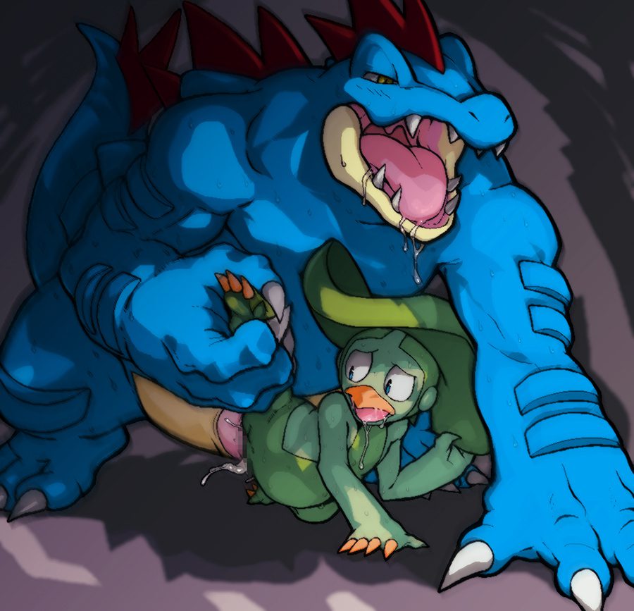 pokemon-xxx-art-–-saliva-trail,-big-penis,-size-difference,-scalie,-lombre