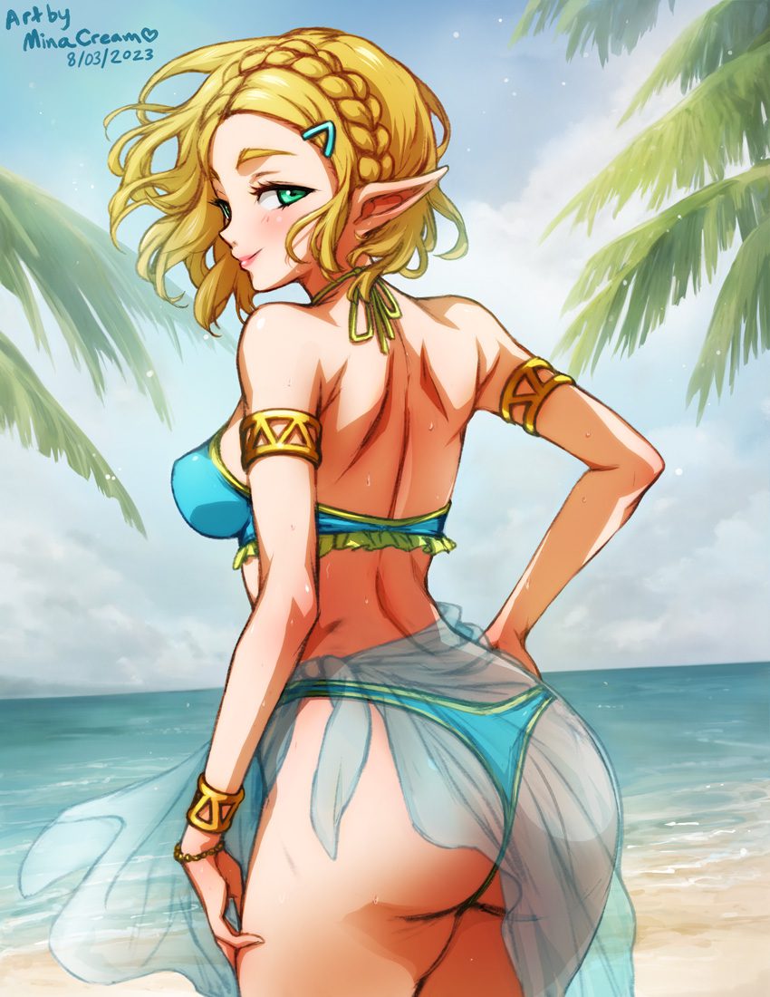 the-legend-of-zelda-hentai-art-–-ass,-beach