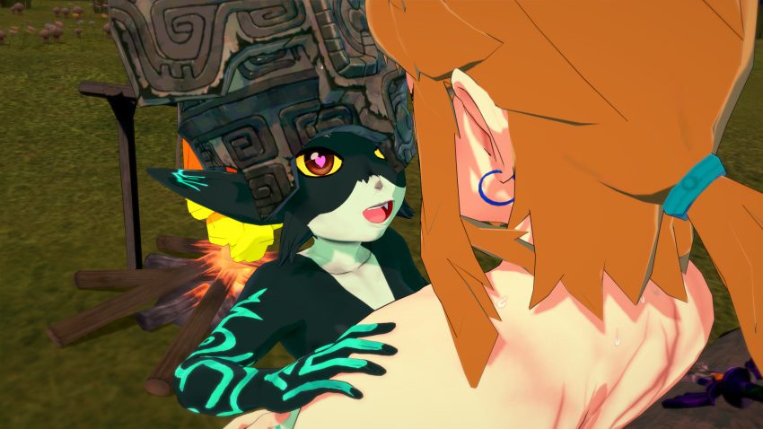 the-legend-of-zelda-hentai-art-–-midna,-campfire,-link