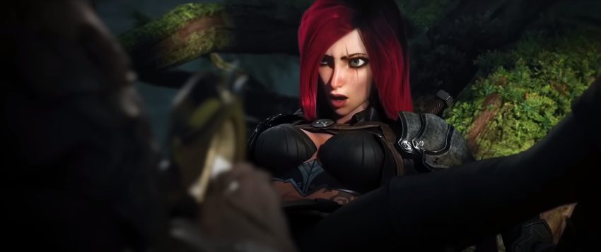 league-of-legends-hentai-–-rengar,-nose-blush,-abs,-slim,-midriff