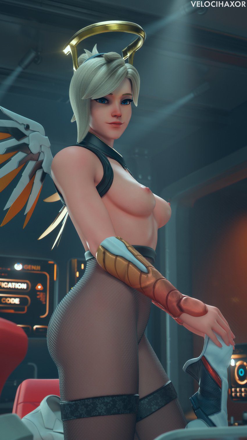 overwatch-hentai-art-–-mercy,-velocihaxor,-blonde-hair,-exposed-breasts,-dressing-up