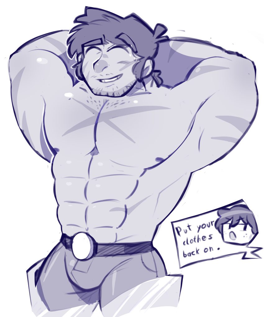 minecraft-xxx-art-–-muscular-male,-hands-behind-head,-muscular,-blush,-text-bubble