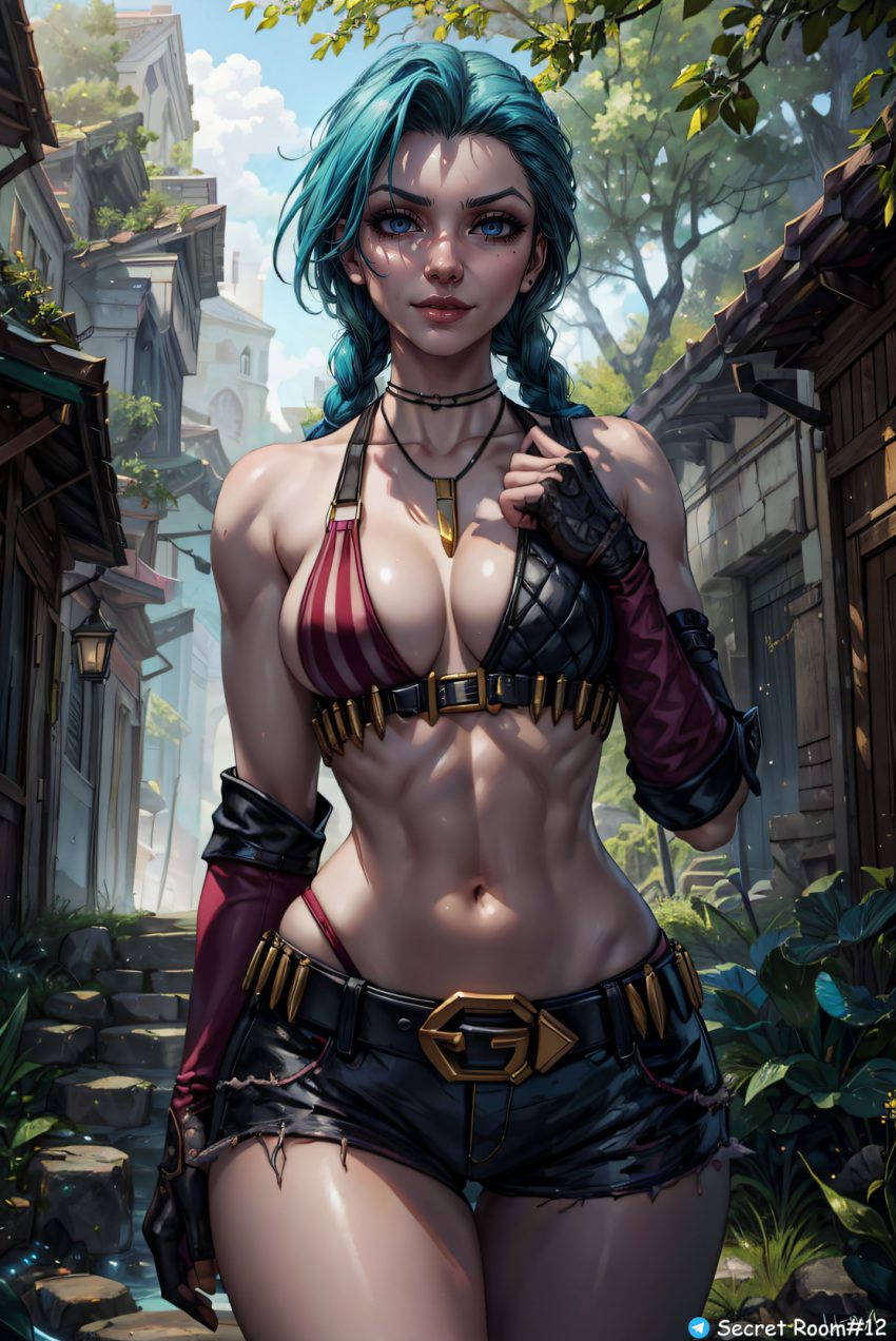 jinx-rule-xxx-–-l,-ai-generated,-medium-breasts,-looking-at-viewer