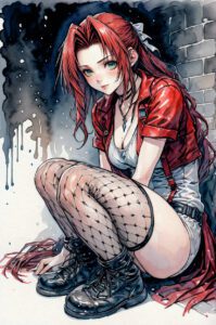 final-fantasy-porn-hentai-–-final-fantasy-vii,-green-eyes,-legs,-brown-hair