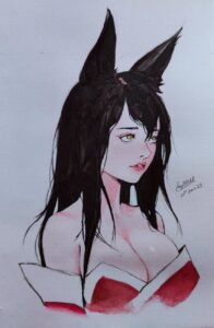 jinx-porn-–-clothing,-cute,-cat-ears,-front-view,-catgirl,-ahri-(cosplay)