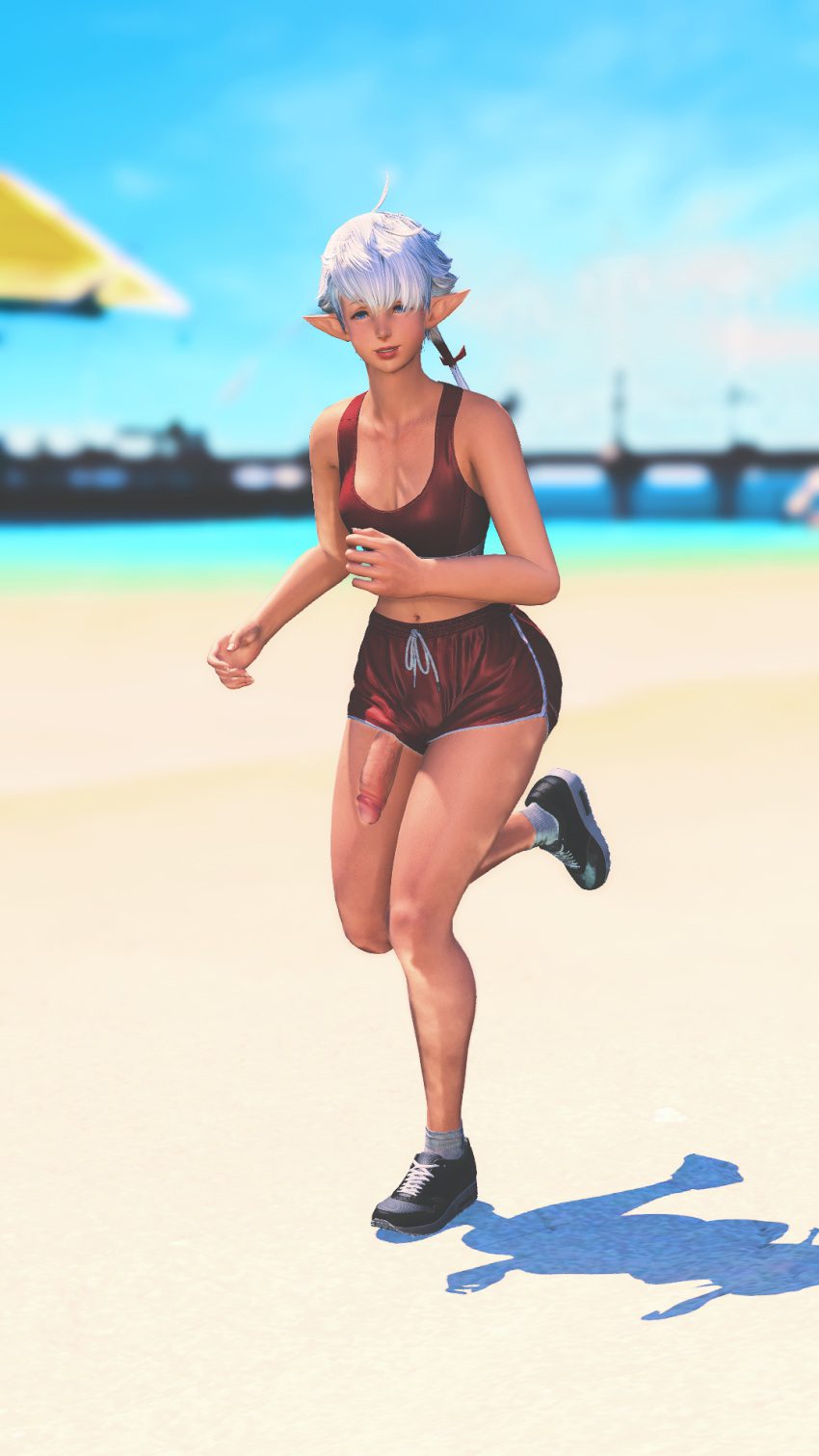 final-fantasy-hentai-–-pointy-ears,-running,-showing-penis,-jogging,-flaccid-penis,-solo,-flaccid