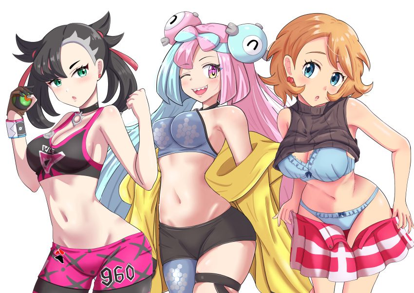 iono-rule,-marnie-rule,-serena-rule-–-head-tilt,-black-sports-bra,-nintendo,-two-tone-sports-bra