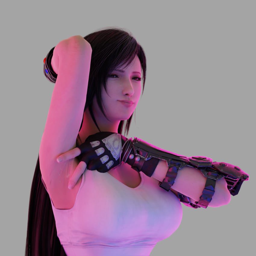 final-fantasy-hentai-–-sweat,-simple-background,-smug,-tifa-lockhart