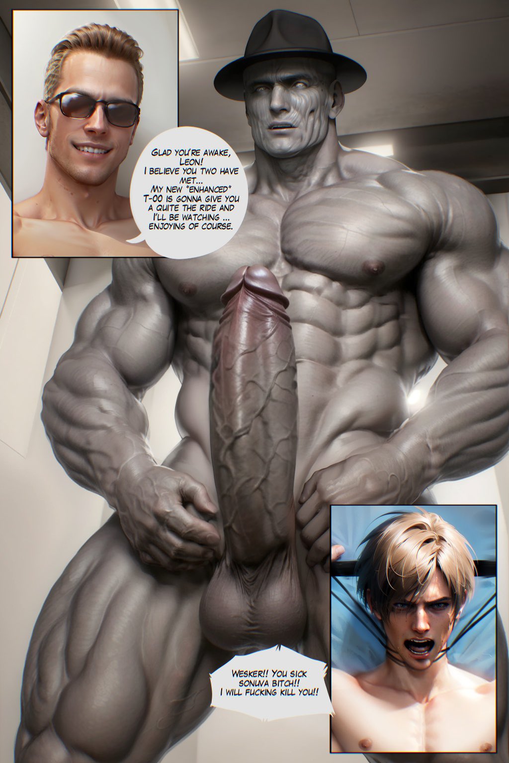 Resident Evil Porn - Monster Cock, Leon Scott Kennedy, Tyrant, Grey Skin -  Valorant Porn Gallery