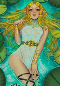 the-legend-of-zelda-hentai-xxx-–-fishnet-legwear,-earrings,-wet,-londe-hair,-ls