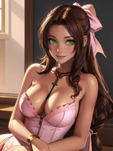 final-fantasy-rule-xxx-–-brown-hair,-final-fantasy-vii-remake,-aerith-gainsborough,-green-eyes,-cleavage