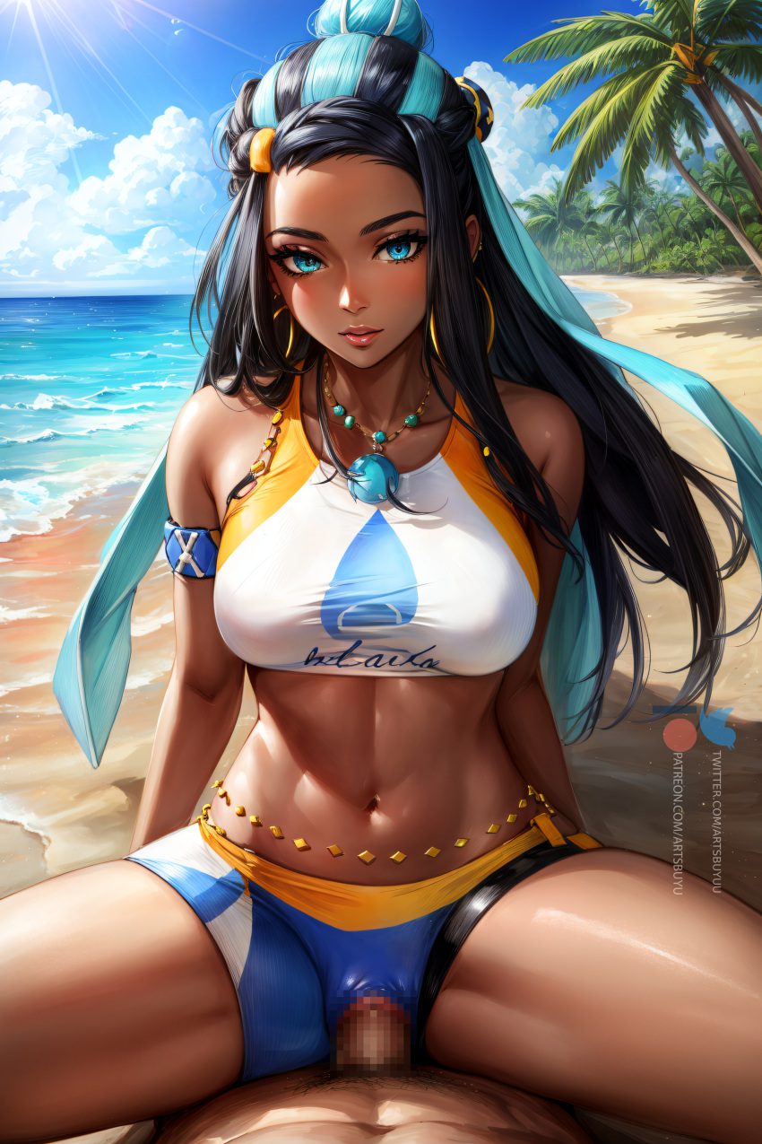 nessa-game-porn-–-stable-diffusion,-cowgirl-position,-blush,-hi-res,-looking-at-viewer,-aqua-hair,-sex