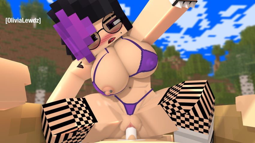 minecraft-rule-–-purple-makeup,-purple-bikini,-tattoo,-makeup,-shoes