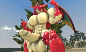 the-legend-of-zelda-hentai-xxx-–-muscular-male,-cumshot,-huge-cock,-sidon-(zelda),-huge-pecs