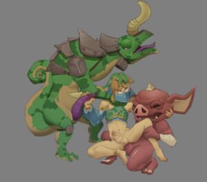 the-legend-of-zelda-hentai-art-–-penetration,-goblin,-tongue-out,-lizard-tail