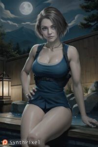 resident-evil-porn-hentai-–-looking-at-viewer,-synthpixel,-brown-hair,-onsen,-solo