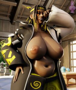 ayida-rule-xxx-–-haziest-mirage,-sagging-breasts,-blender,-yellow-hair,-large-breasts,-shirtless