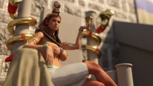 tomb-raider-rule-–-female-only,-egyptian-mythology,-brown-hair,-areolae,-big-breasts,-nipples