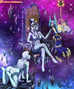 ashe-sex-art-–-luxanna-crownguard,-xayah,-cosmic-lux,-riot-games