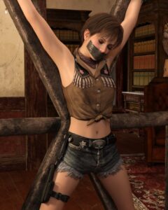 resident-evil-xxx-art-–-gag,-ls,-rebecca-chambers,-brown-hair,-denim-shorts,-short-hair