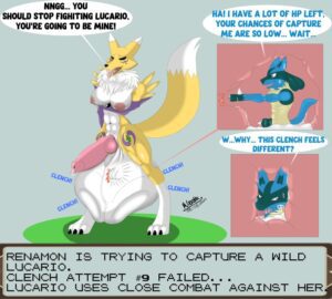 pokemon-game-porn-–-claws,-lucario,-breasts,-hyper-balls,-talking-to-prey,-renamon