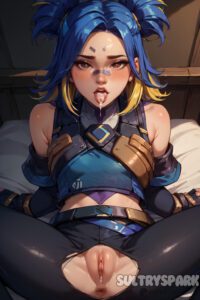 neon-rule-–-riot-games,-female,-ls,-artist-name,-torn-clothing,-sexy-pose