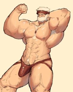 pokemon-xxx-art-–-bara,-male-only,-bulge,-muscles,-blush