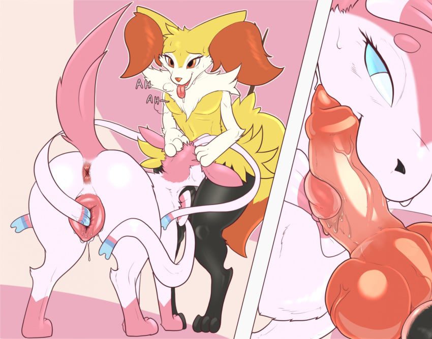 pokemon-hentai-art-–-canine-pussy,-duo,-hand-on-head,-orange-eyes