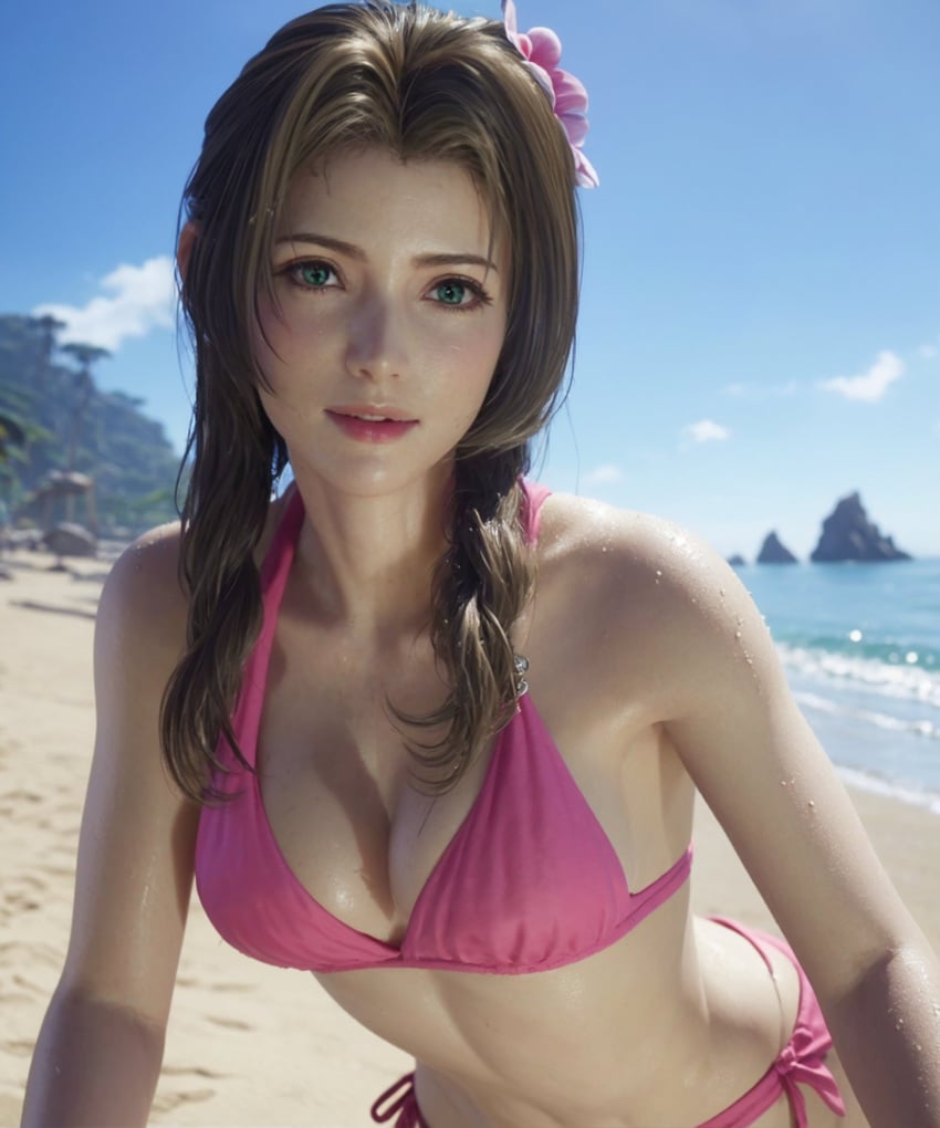 final-fantasy-hentai-porn-–-final-fantasy-vii-remake,-green-eyes,-brown-hair,-final-fantasy-vii-rebirth,-aerith-gainsborough,-light-skinned-female