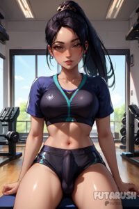 sage-hentai-art-–-gym,-futarush,-naked-futa,-shemale,-black-gym-shorts