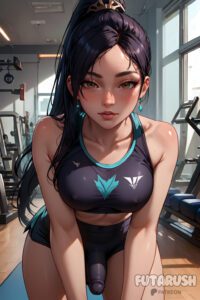 sage-hentai-art-–-naked,-erection,-naked-futa,-gym,-futa-sans-pussy,-dickgirl