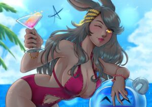 final-fantasy-sex-art-–-alcohol,-mature-woman,-fanart,-final-fantasy-xiv,-solo,-seaside