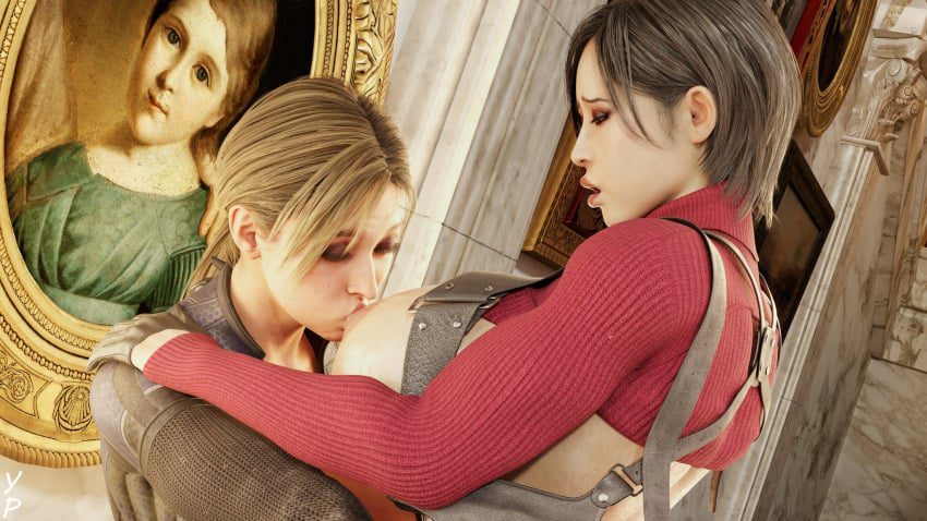 resident-evil-game-porn-–-futa-on-female,-resident-evil-sian-female,-closed-eyes,-blonde-hair,-sucking-breast