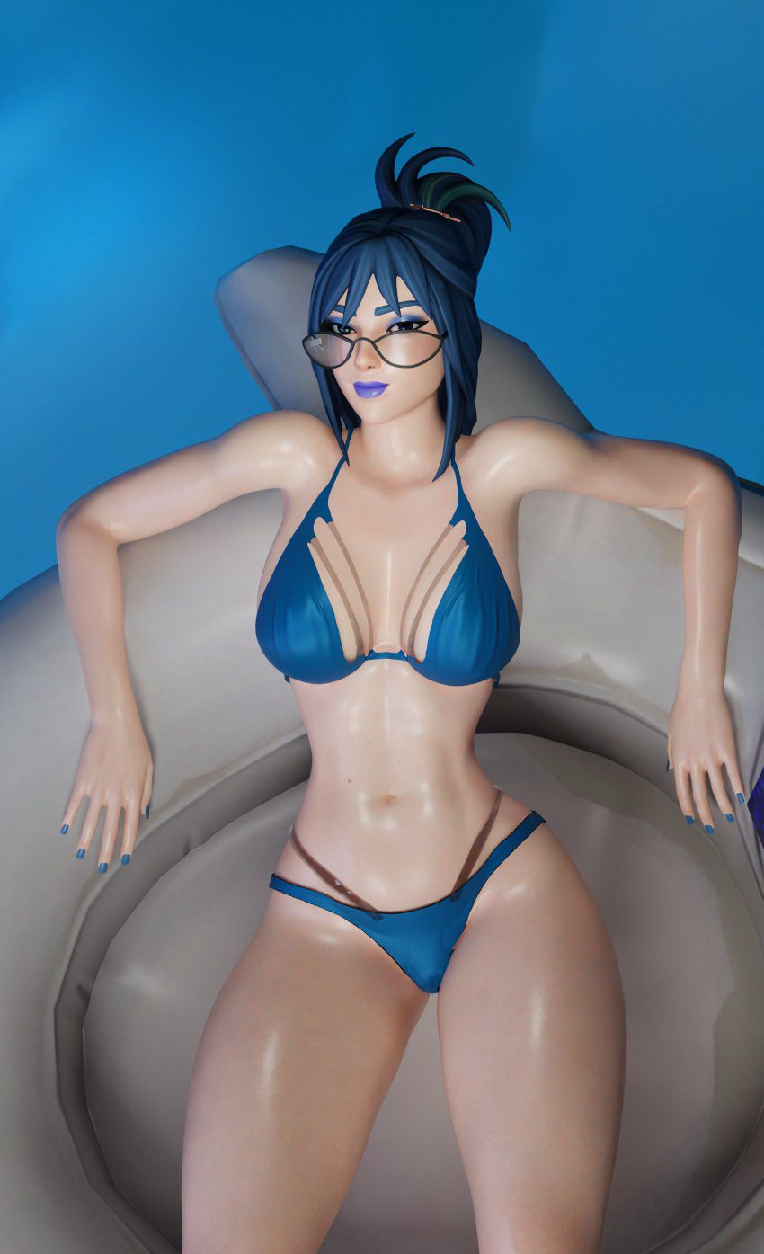 hope-game-hentai-–-looking-over-sunglasses,-tinted-eyewear,-zen-art,-pool,-short-hair