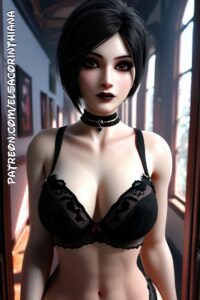 resident-evil-rule-porn-–-ai-art,-semi-nude,-standing,-ada-wong,-big-breasts,-patreon-link,-female