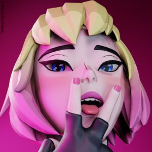 gwenpool-rule-xxx-–-blender-(software),-handjob,-tongue-between-fingers,-blender,-pink-hair,-gwenpool,-blonde-hair