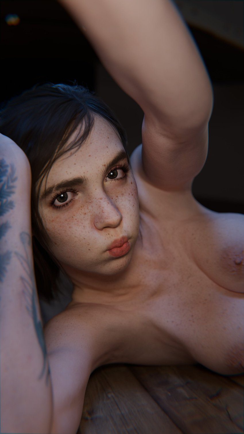 ellie-hentai-art-–-nudity,-breasts,-female-only,-lying-on-side,-arms-up